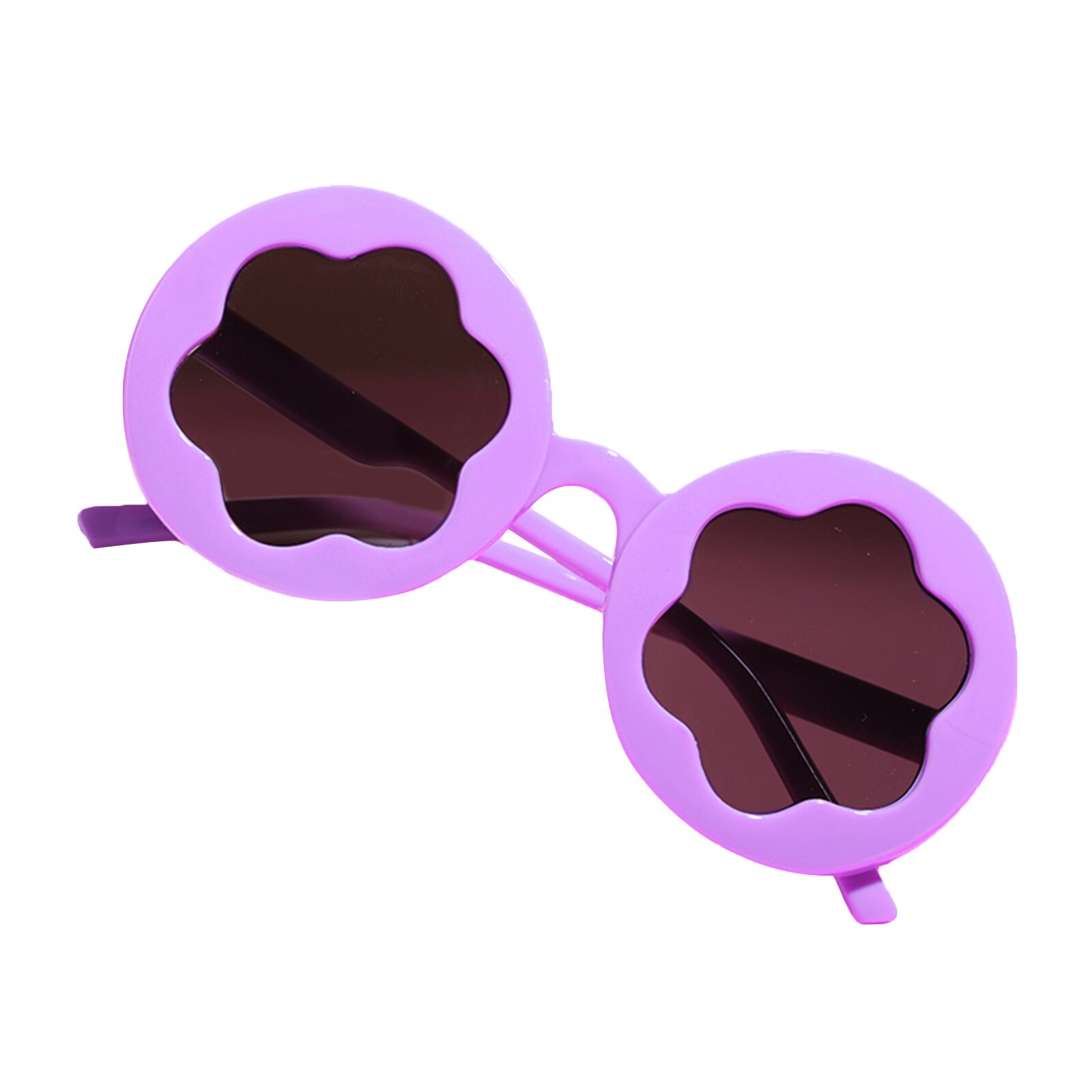 Kids UV400 Sunglasses Cute Floral Shaped Outdoor Beach Sunglasses for Toddler Boys Girls Baby Accessories Children's Boys Girls: Purple