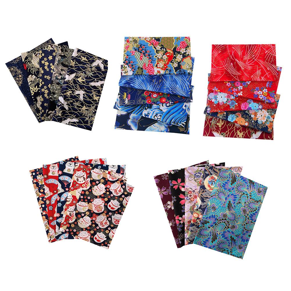 5PCS 20*25CM Cotton Fabric Small Flower Pattern Japanese Style Fabric For Crafts Mask DIY
