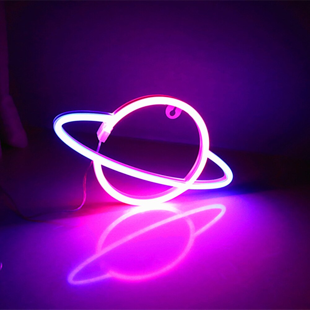 Lampe néon LED colorée en forme de banane elliptique, luminaire décoratif d&#39;intérieur, idéal pour une fête ou une chambre à coucher: 03