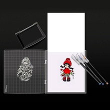DIY Stamping Tool Perfect Positioning Scrapbooking & Stamping Clear Transparant Folder Stamps Craft Arts,Crafts & Sewing