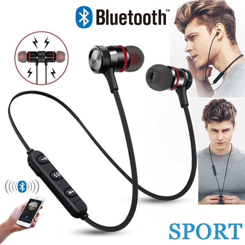 5.0 auricolare Bluetooth senza fili Fone de ouvido cuffie Stereo con archetto da collo auricolari sportivi mobili cuffie con microfono per tutti i telefoni