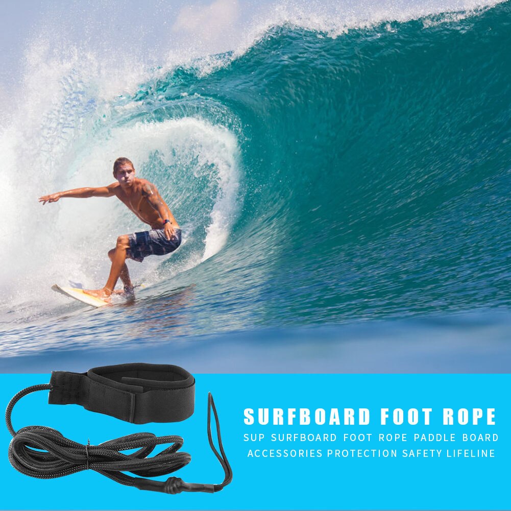 7FT/10FT 5.5mm SUP Adjustable Ankle Strap Surfboard Coiled Leash Stand ...