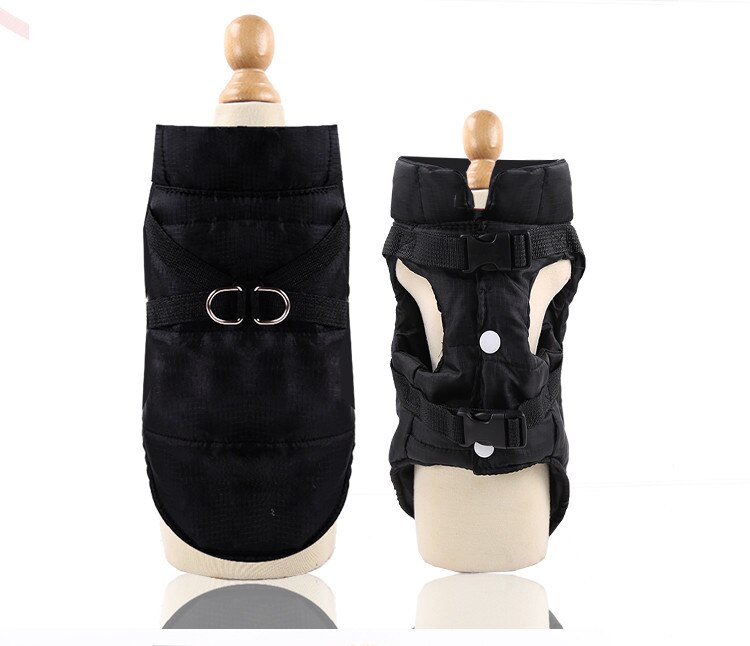Sport Hond Kleding Voor Kleine Honden Winter Waterdichte Geweven Kleding Voor Honden Winter Jas Huisdier Hond Ropa Perro Honden kleding: BLACK / XS