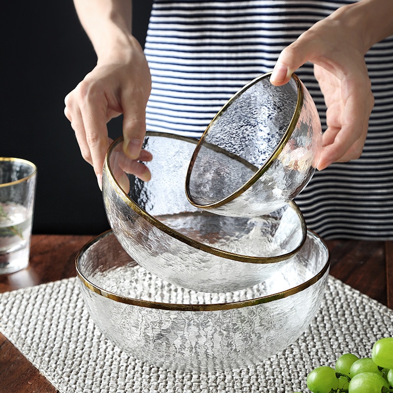 Luksus guldindlæg tallerken serveringsfad glas snack fad dessert fad kage tallerken sæt