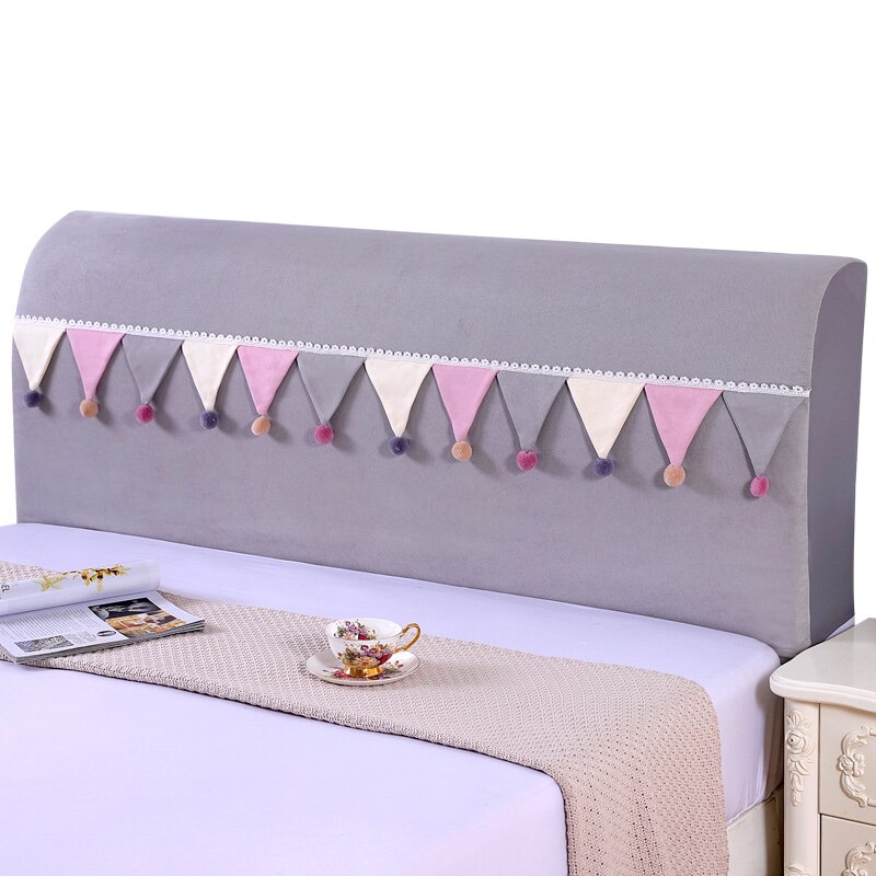 Full Fabric Bedside Cover Soft Package Simple Cartoon Princess Style Bedside Cover Comfortable Fabric Easy To Clean Home Decor