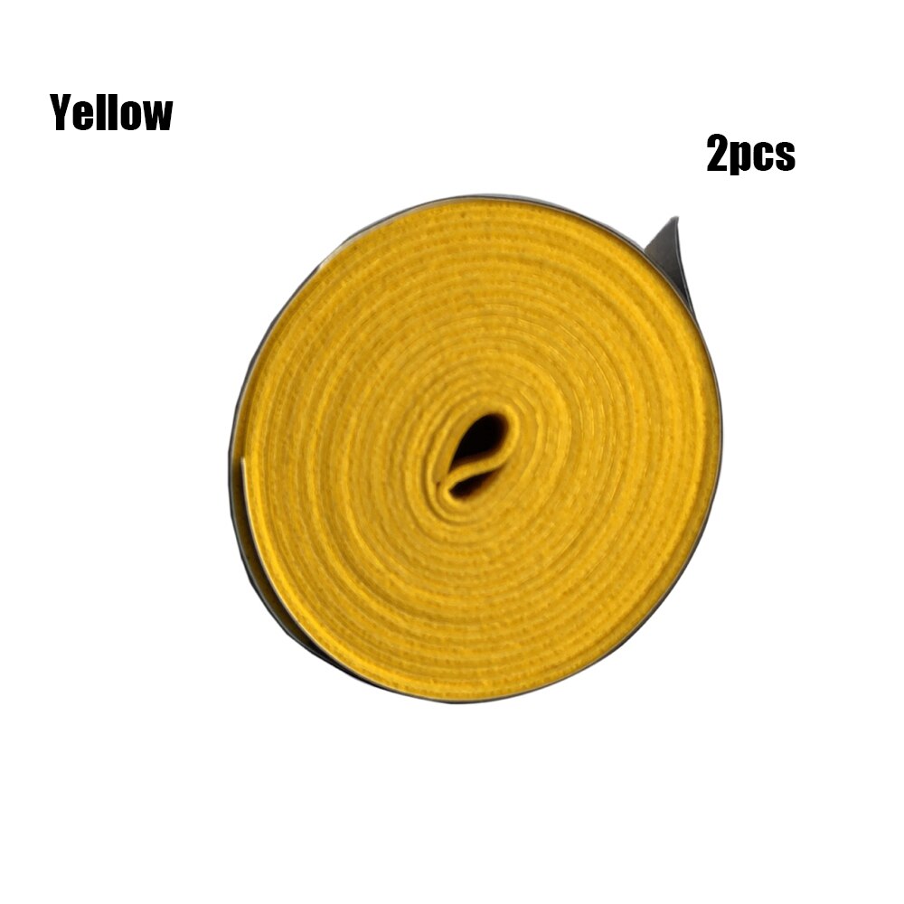 1/2 sztuk suche rakieta tenisowa Grip antypoślizgowe pot absorbowane okłady krany Badminton uchwyty rakieta wibracja Overgrip Sweatband sport: Yellow 2Pcs
