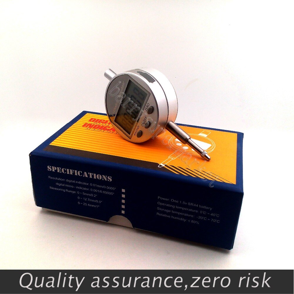 Digitale Meetklok 0-12.7Mm/5 "Range Precision Tool 0.01Mm/0.0005" Tester Elektronische dial Gauge Digitale Indicatoren