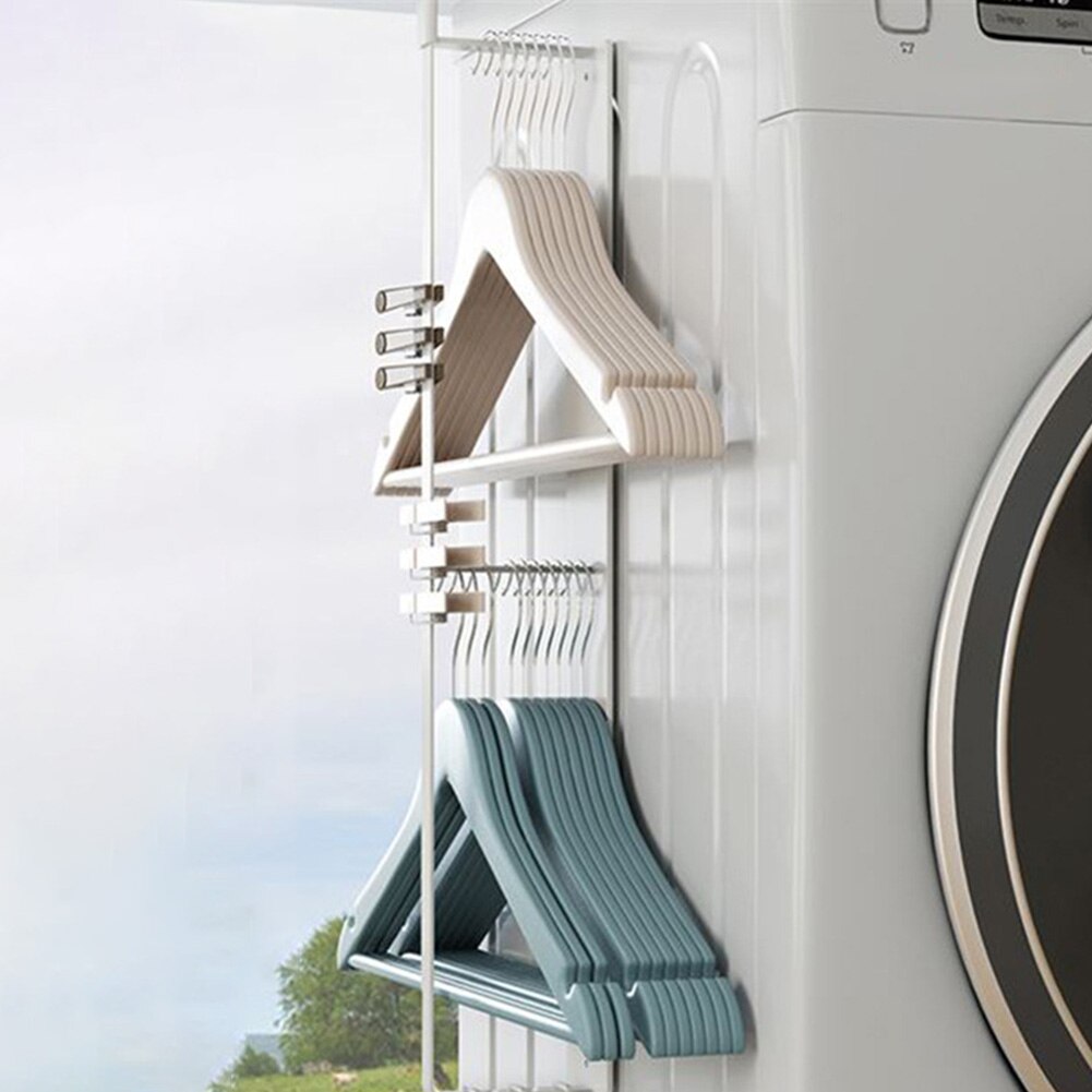 Kitchen Magnetic Fridge Washing machine Side Towel Holder Hanger Storage Rack Shelf Organizer Balcony hook magnetic storage rack