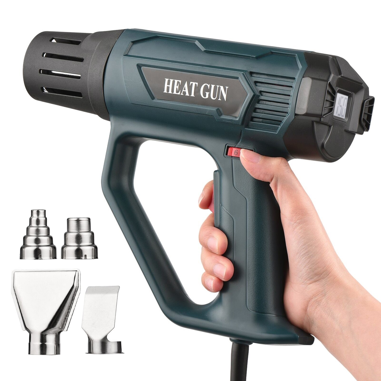 Handheld Digital Display Heat Gun Air Gun Air Blower 2000W High Power Zware Snelle Elektronische