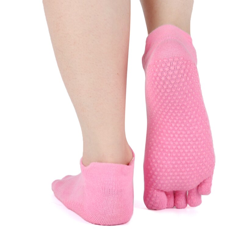 Damen- und herren-yogasocken aus baumwolle, rutschfest, fünf zehen, fitness- und sportsocken, pilates-socken mit knöchelhalt, strapazierfähig, warm.