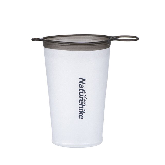 Naturehike Inklapbare Travel Cup - Food-Grade Tpu Folding Camping Cup Ultra Lichtgewicht Uitbreidbaar Drinkbeker-2 Stuks per Lot: WHITE