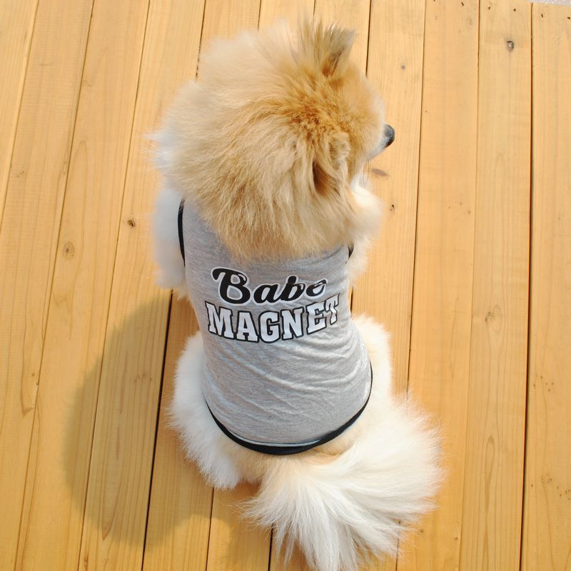 Goedkope Plyester Hond Kleren Katoen Puppy Hond Vest Voor Kleine Hond T-shirt Teddy Babe Magneet baby Hond