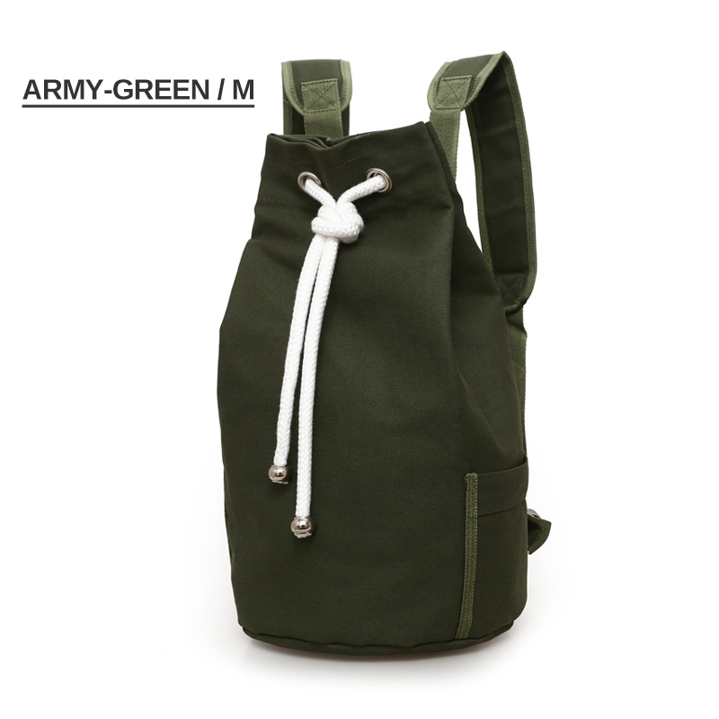 Herren Fitnessstudio tasche Rucksack eimer Sport Basketball tasche damen Fitnessstudio leinwand Rucksack: dunkel khaki
