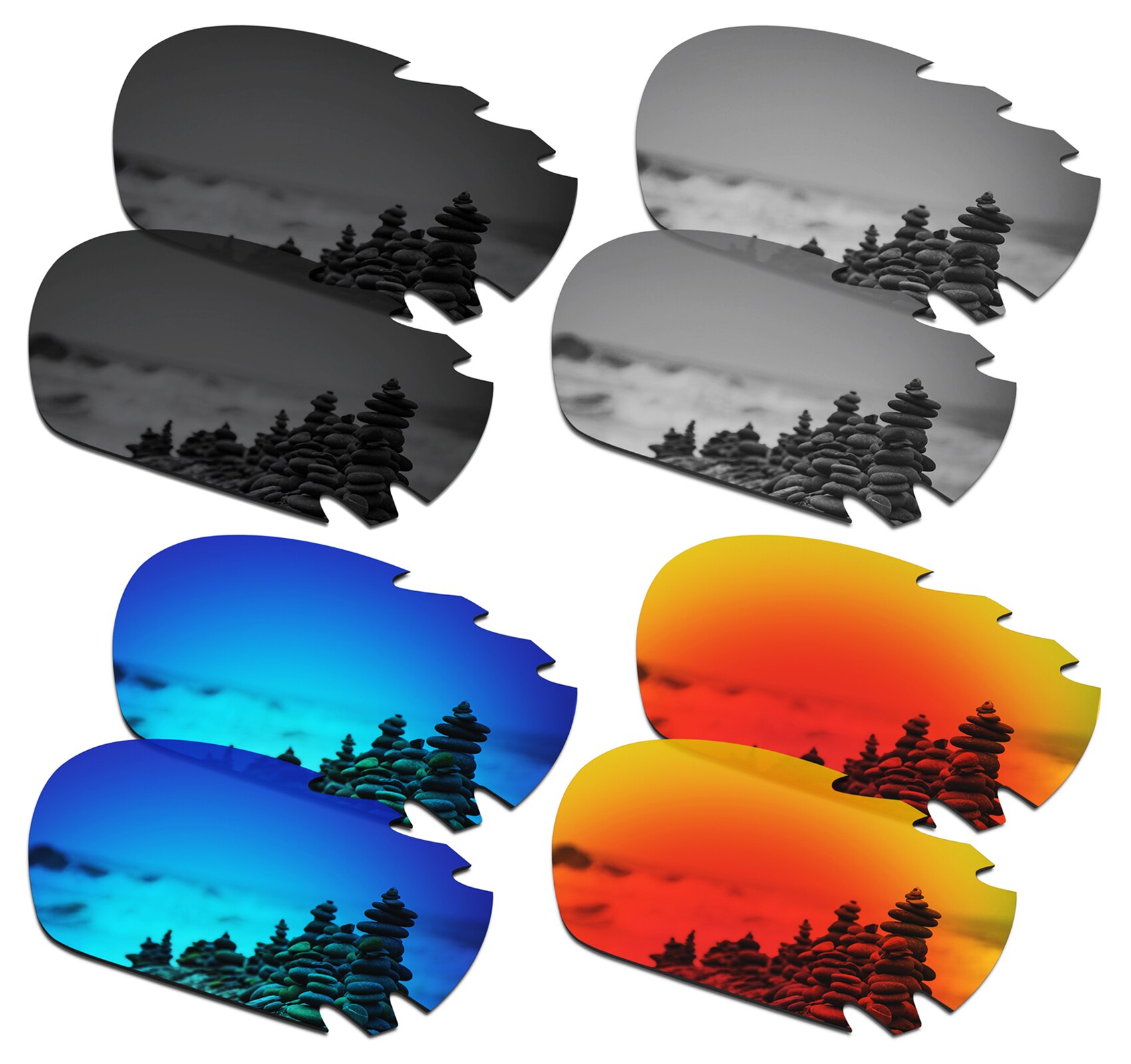 Smartvlt Gepolariseerde Vervanging Lenzen Voor Oakley Jawbone Vented Zonnebril-Meerdere Opties: BlackSilverBlueRed