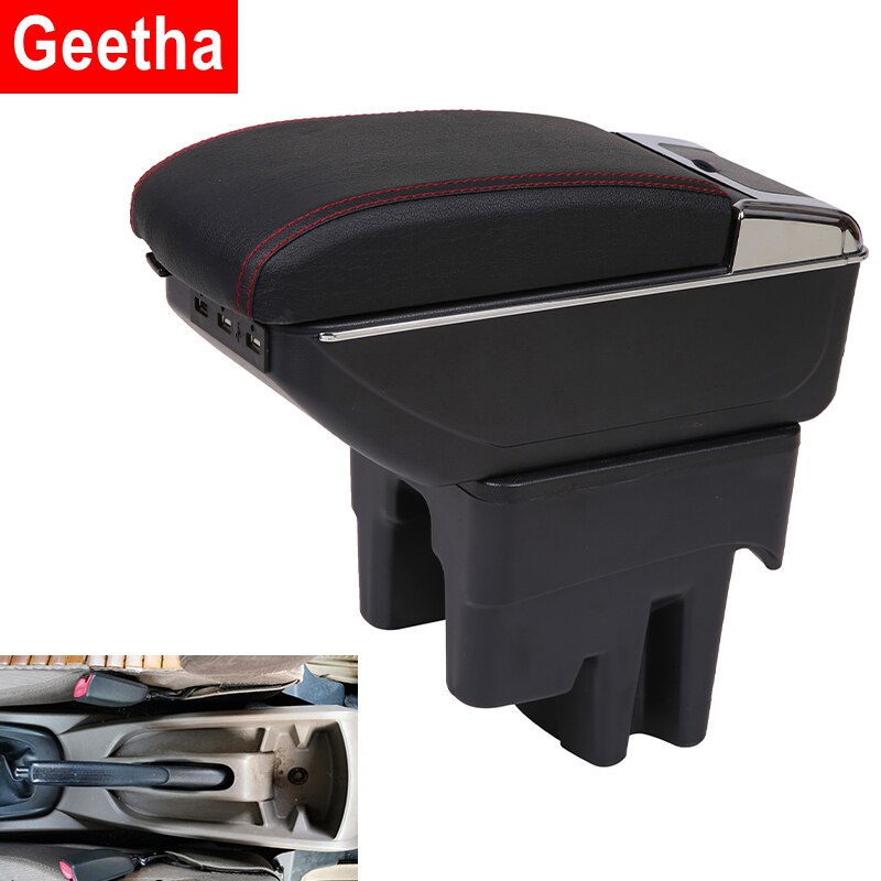 For Toyota Avanza Armrest Box Center Console Modification Accessories Double Raised Cup Holder Ashtray Large Space USB Interface