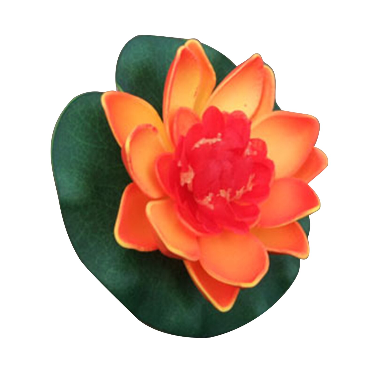 4 Inch Kunstmatige Drijvende Lotus Bloemen Water Vijvers Foam Lotusblad Nep Lelie Pad Drijvende Zwembad Thuis Vijver Decoratie Planten: D