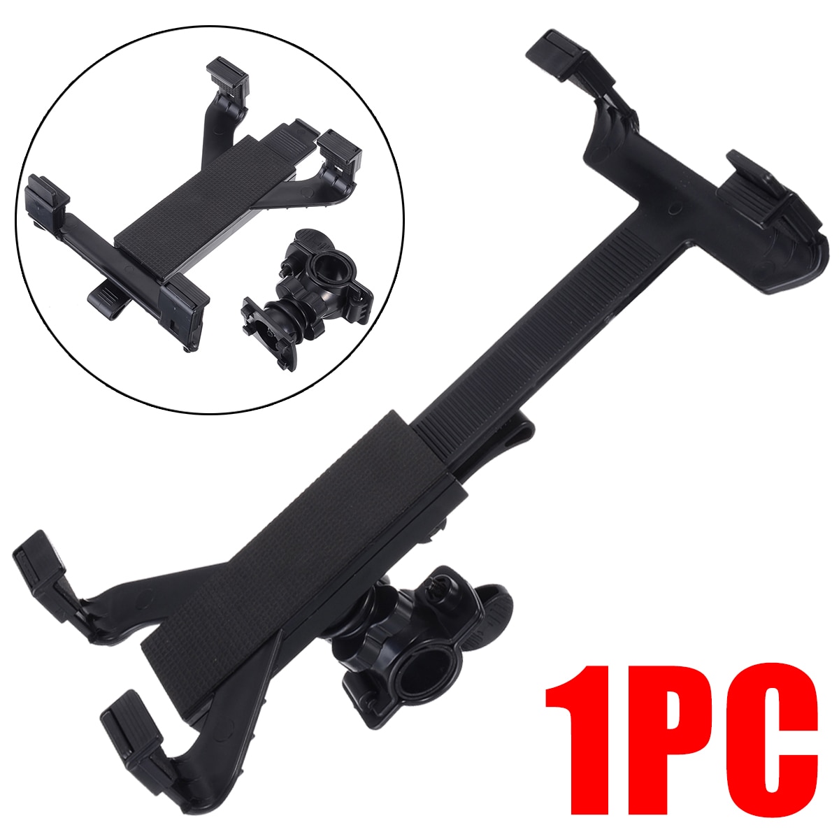 Microfoonstandaard tablethouder hoofdsteunhouder autohouder houder voor microfoon muziekstandaard voor telefoon 7 '' -11 '' tablet universeel