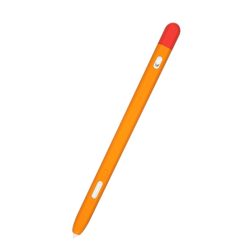 Pennskydd lämpligt för samsungtab s pen pro pennfodral silikonpennskydd spen skyddsfodral fallskydd: Orange