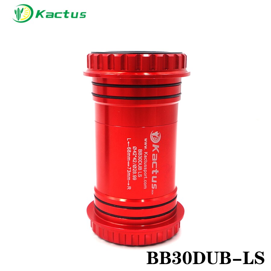 Kactus tech cykel bundbeslag lås mtb bb mountain road bb aluminium  pf30 dub ls  bb 68 73mm 46 42 28.99mm alex cykel dele: Bb30 dub-ls røde