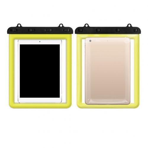 Fodral för ipad vattentät undervattens surfplatta skyddsfodral torr förvaringsväska fodral surfplattor & e-bokslåda: Gul