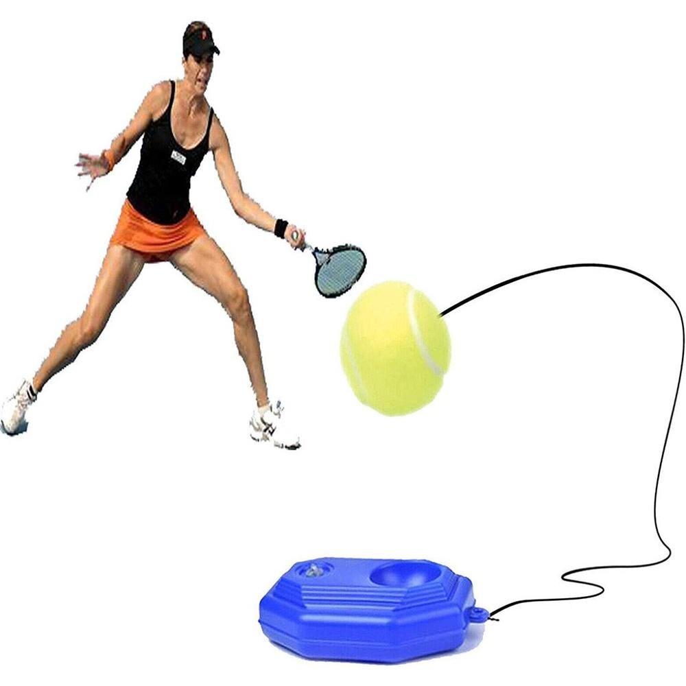 Tennis Praxis Trainer Heavy Duty Tennis Training Aids Werkzeug Mit Elastischen Seil Ball Rebound Tennis Trainer Sparring Gerät