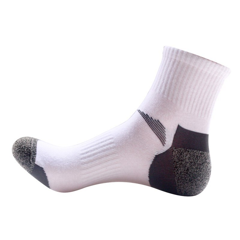 Mannen Outdoor Sneldrogend Sport SocksHiking Camping Fietsen Sokken Half Dikke Sport Running Sokken