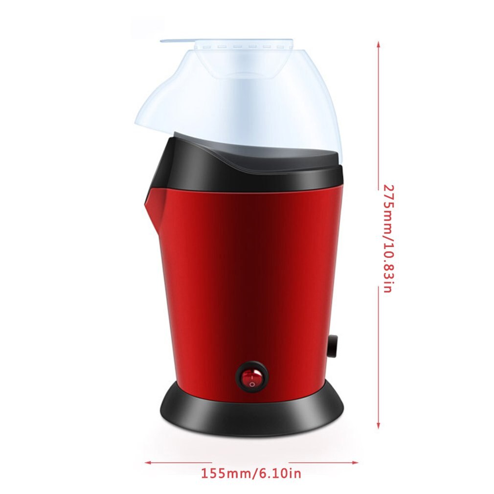 Hushålls minipopcorn tillverkare luft majspoppare lämplig för diy elektrisk popcorn popper mini popcorn maskin