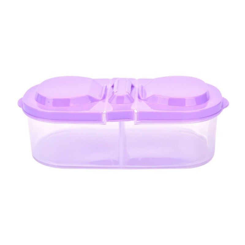 Kannettava muovinen suojakotelo konttimatka ulkona lounas hedelmäruoka lounaslaatikko säilytyspidike banaanimatka ulkolaatikko: Violetti