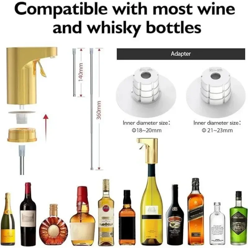 Automatic Non-touch Automatic Electric Bottle Pump Beverage Whisky Alcoholic Beverage Dispenser