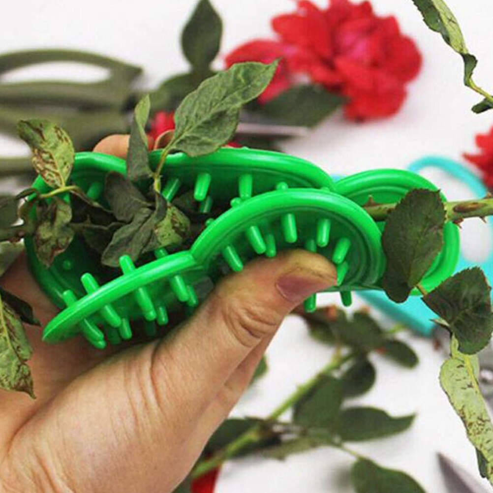2pcs Rose Plier Removing Burrs Garden Tool Rose Thorn Stem Leaf Stripper Pruning Flower Branches Gardening Supplies