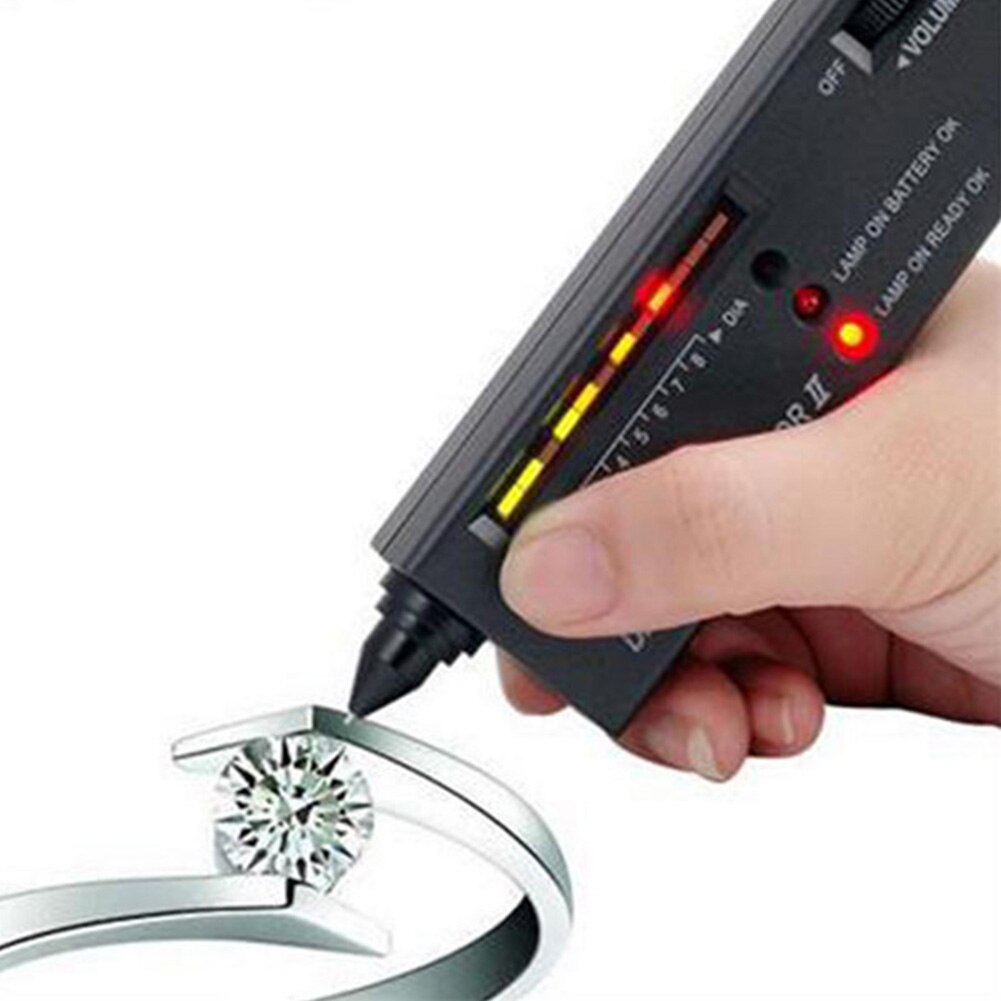 Uuseful Practical Diamond Selector Diamond Hardness Tester Gemstone Selector II Gems LED Indicator Jewelry Testing Tool