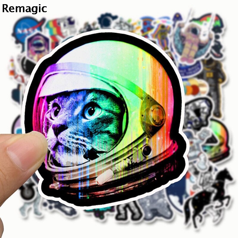 50 Uds espacio astronautas arquitectura Sticker pack fans anime vintage parche cosplay diy scrapbooking etiqueta engomada del ordenador portátil del teléfono