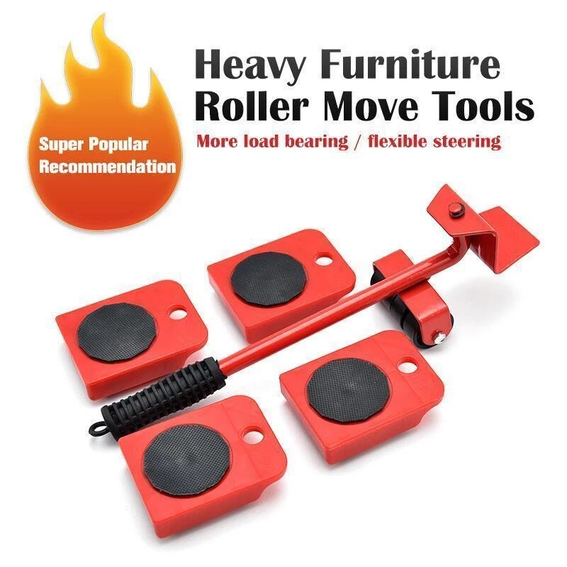 Heavy Furniture Roller Move Tools Multifunctional Heavy Object Moving Pulley Easy to Operate Material Handling Tools LXY9