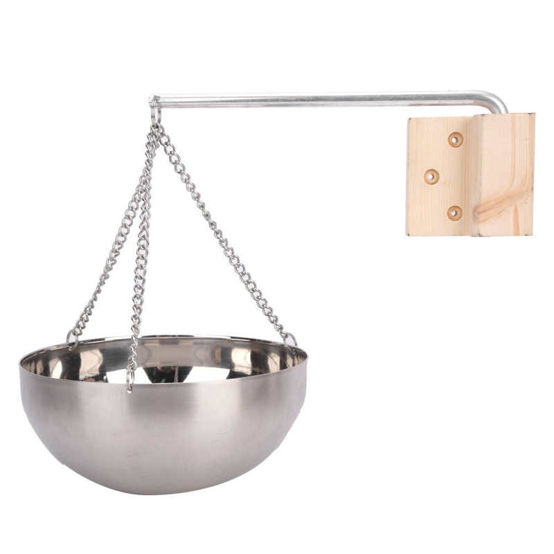 20cm Sauna Aromatherapy Oil Bowl Sauna Aroma Cup Bowl Stainless Steel Essential Oil Holder Sauna Steam Room Accessories