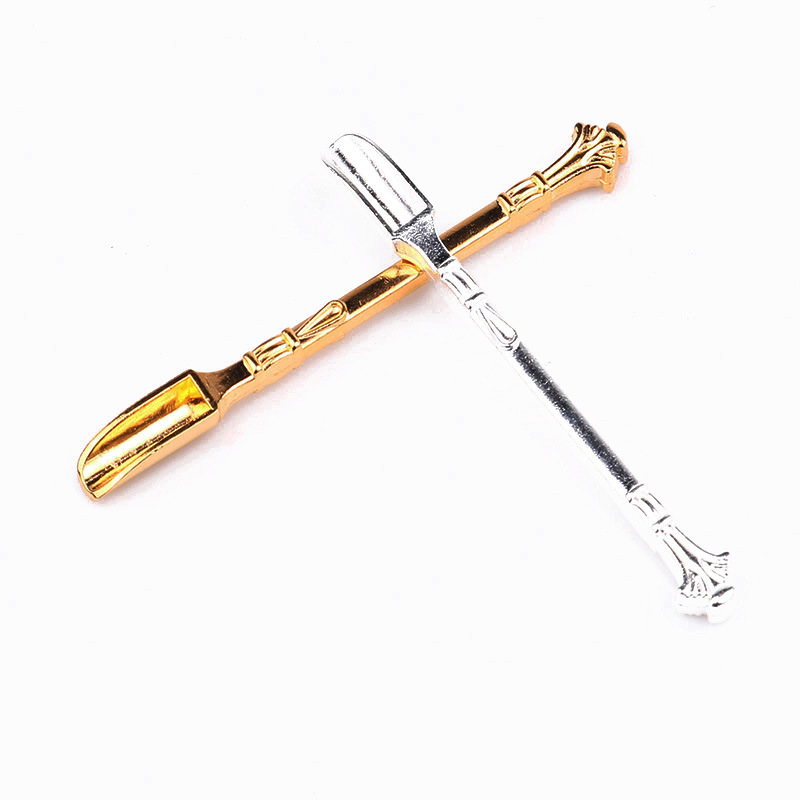 Cuillère à priser en alliage d&#39;aluminium, pelle cuillère à médicaments pour mélanger le café ou le thé bouteille de reniflard accessoires de cuisine pour fumer 1 pièce