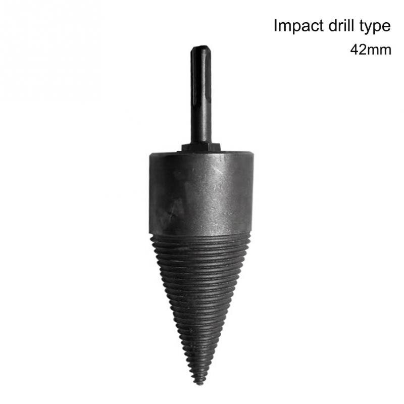 Hex Shank Fast Firewood Drill Bit Multifunction Carbon Steel Punch Tool Screw Splitting Home Wood Splitter Cutting: 42mm Type 3