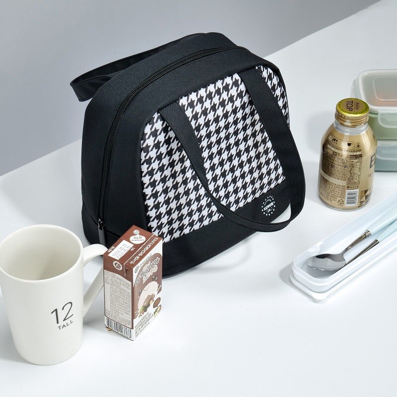 Lunchbox Voedsel Zak Vrouwelijke Geïsoleerde Thermische Verse Cooler Lunch Pouch Draagbare Werk School Picknick Rits Tote Accessoires