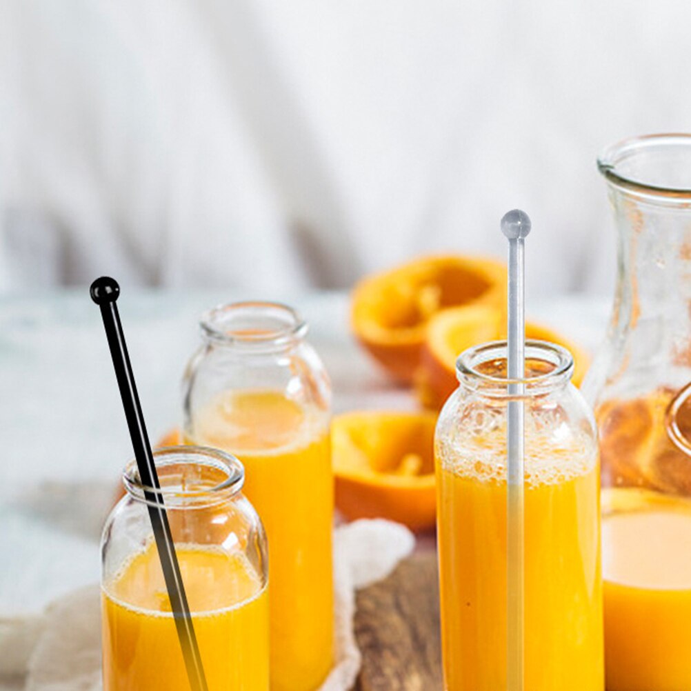 12 stk plast pvc vin omrørestok saft omrørestok kaffe blandestok drik stick bar forsyninger