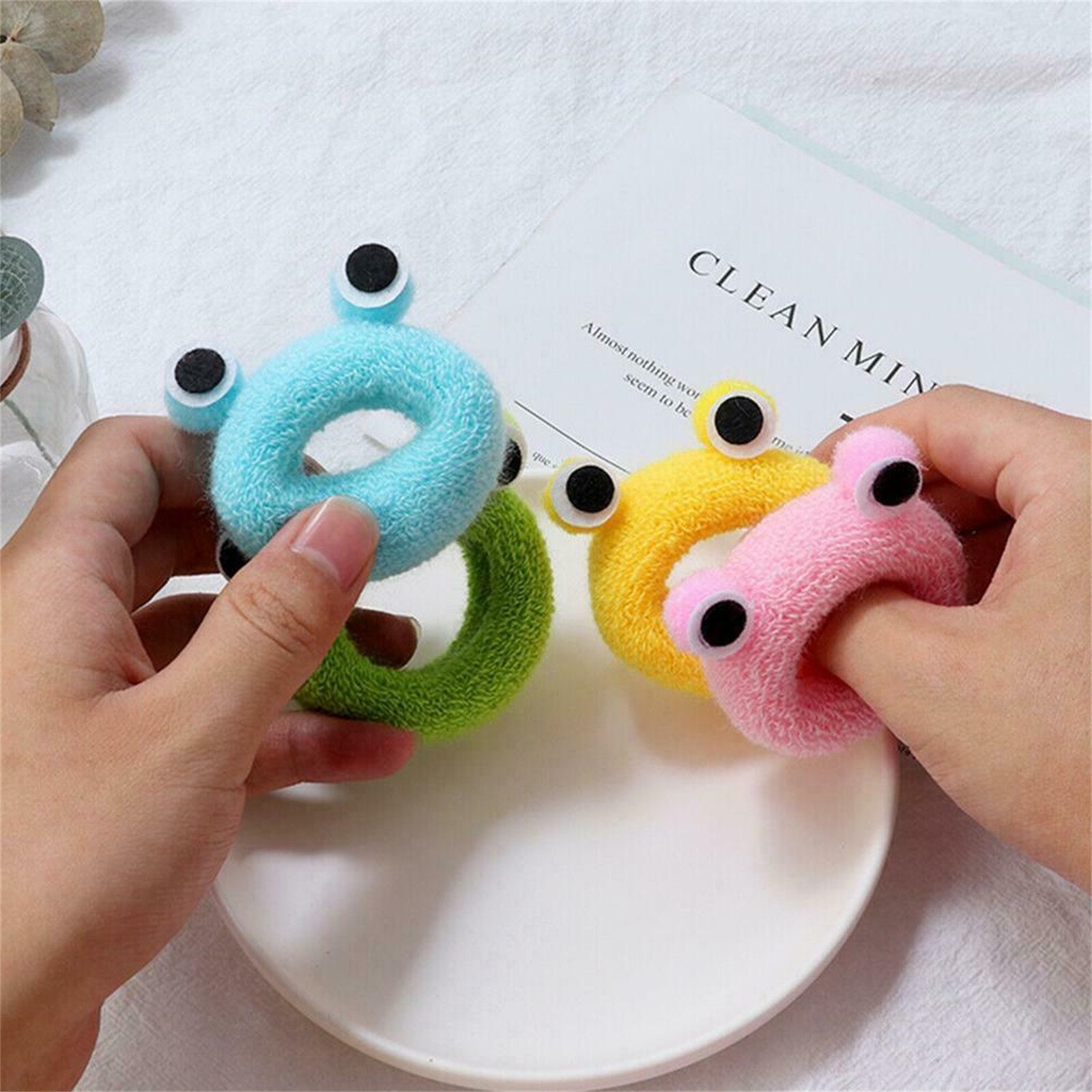Crianças grossas acessórios para o cabelo-sapo anel de cabelo toalha laço de cabelo faixa de borracha rabo de cavalo titular headwear acessórios de borracha bandas