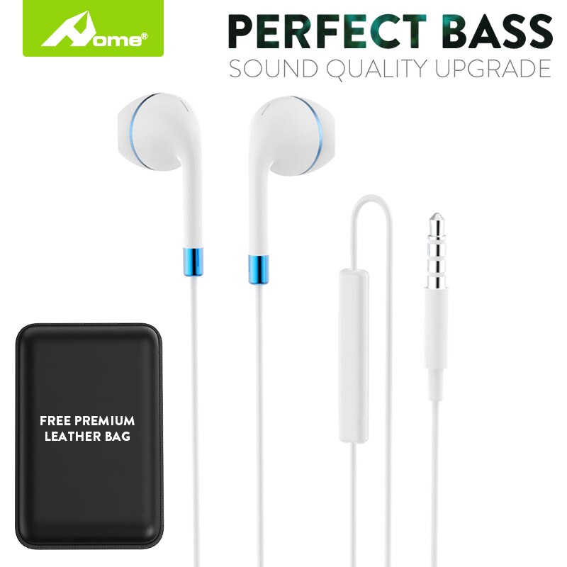 Auriculares intrauditivos con cable y conector de 3,5mm, cascos estéreo con cancelación de ruido y Control de volumen de auriculares para teléfono móvil