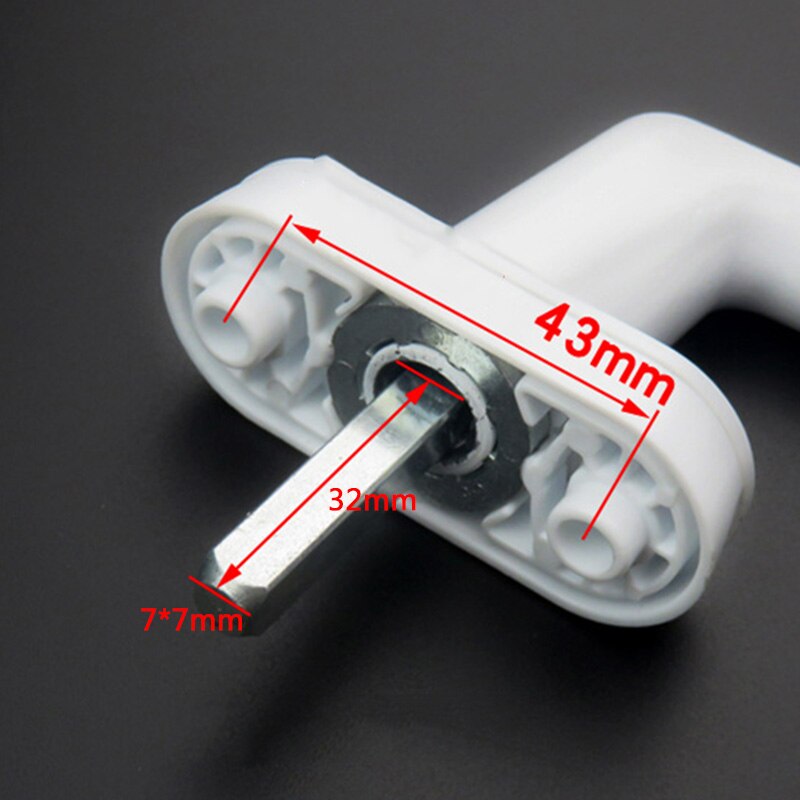 Aluminum Alloy White Window Handle Screws Crank Two-Point Linkage Safety Lock US