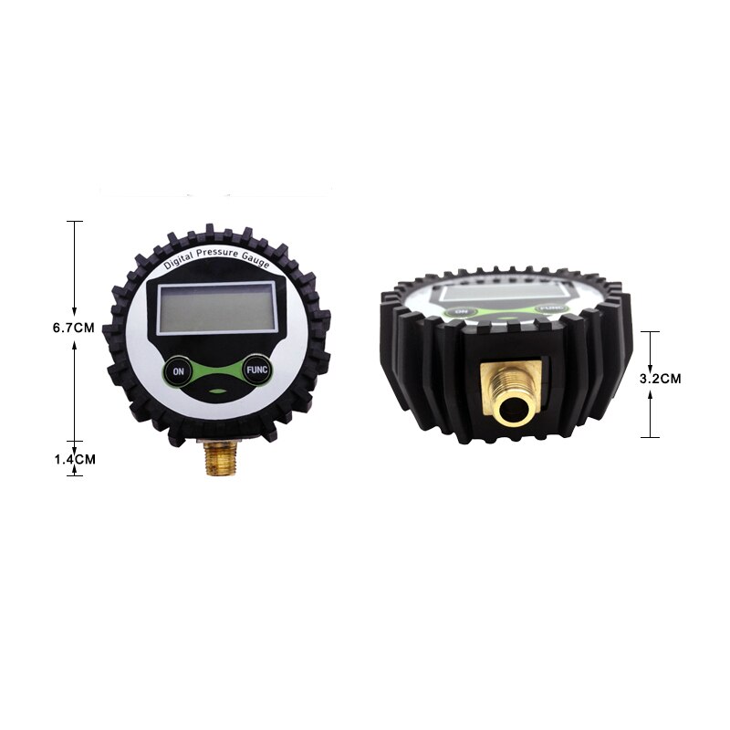 LCD Digital Air Pressure Gauge Auto Display Manometer Measurement Instrument PSI BAR KPA Kgf/cm2
