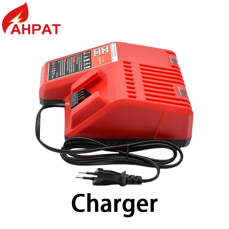 per Milwaukee 18V M18 Batteria Al Litio 6.0ah/9.8ah/12.8ah di Ricambio per Milwaukee M18 48-11-1815 48-11-1850 2604-22 Batteria: Beige