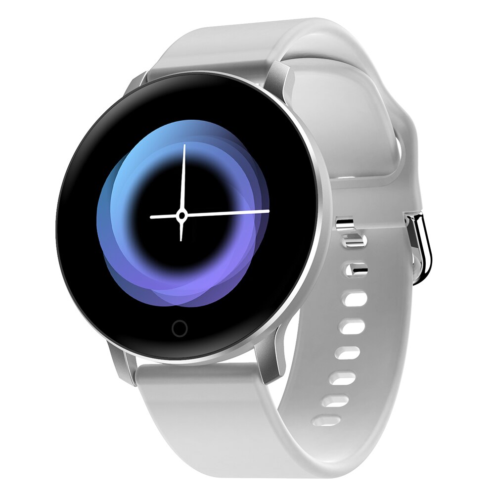 Sleep Monitor Call Reminder Digital Multifunction Bluetooth Alarm Clock Touch Screen Smart Bracelet Watch Heart Rate Sports: White