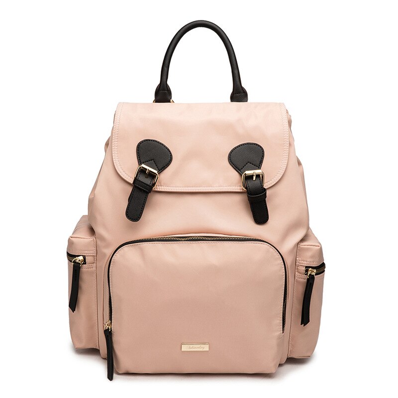 Llegadas estilo Multi-funcional de la mochila de de gran capacidad bolso de mochila impermeable mamá: Pink