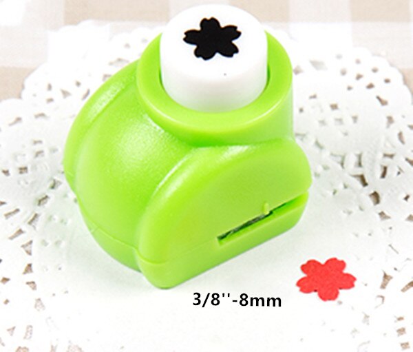 Cherry blossoms shaped craft punch paper cutter eva foam scrapbooking greeting card decoration Sakura hole puncher: 1pc 8mm