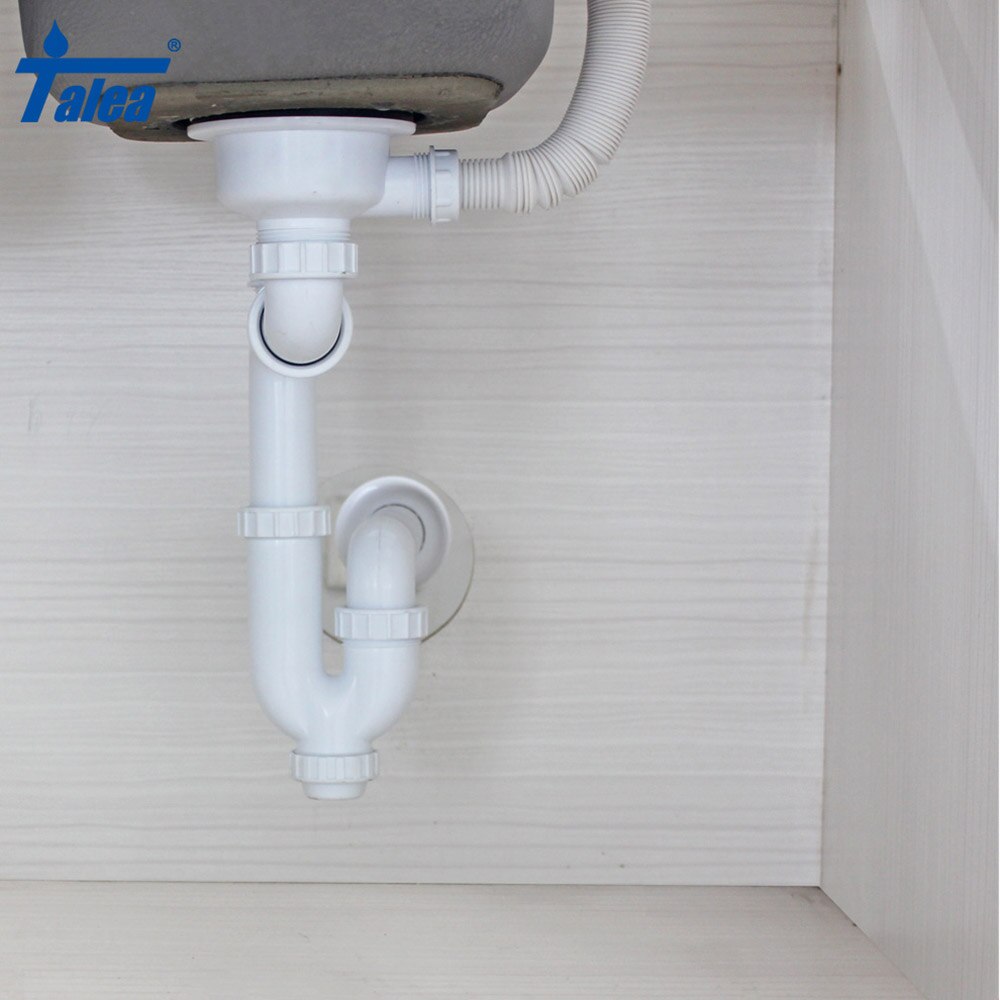 Talea 114 & 110mm Gootsteen zeef Mand Afvoer Set met Afvoerpijpen in de muur Basin Pop Up drain Zeef met overloop