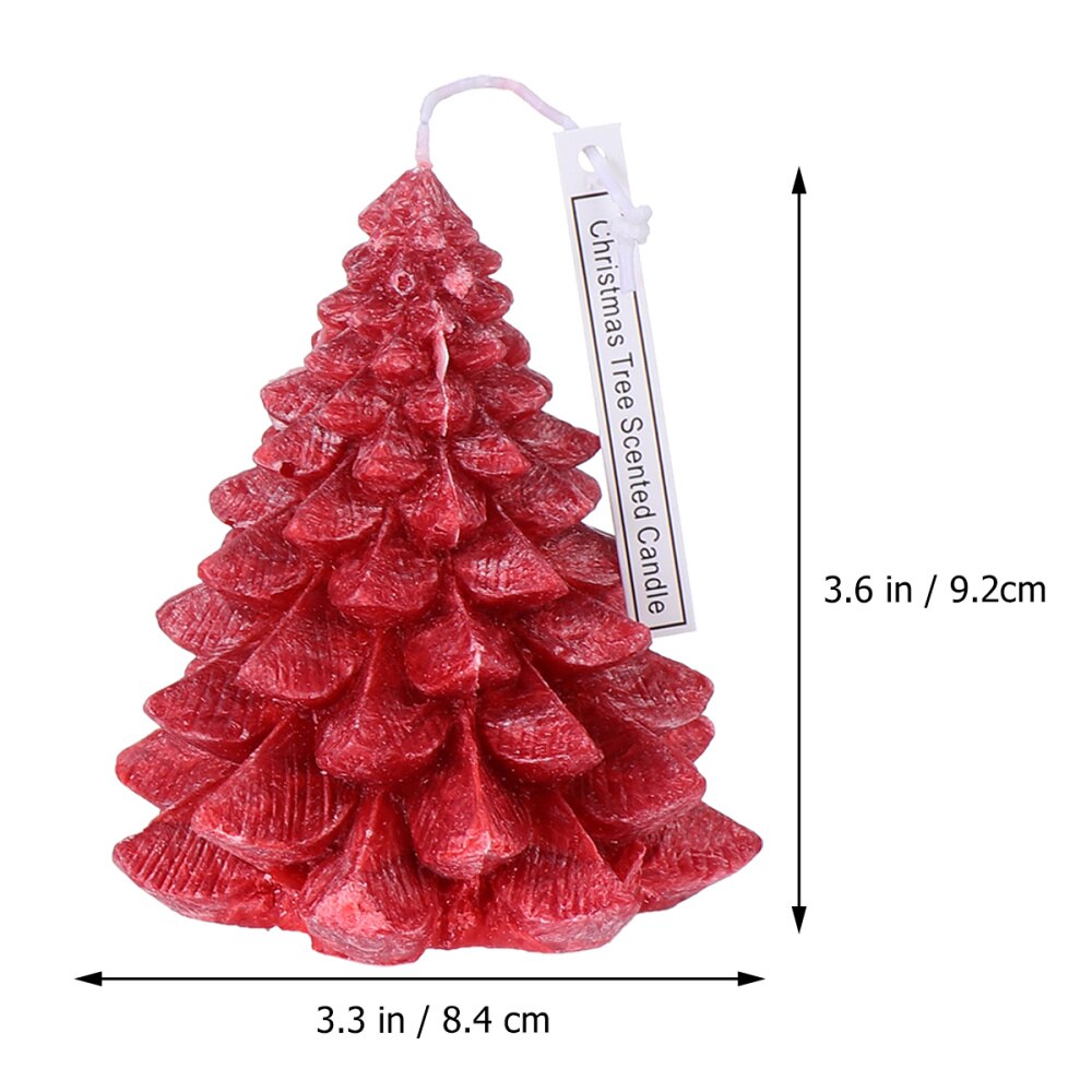 1Pc Candle Christmas Tree Wax Candle Exquisite Christmas Props
