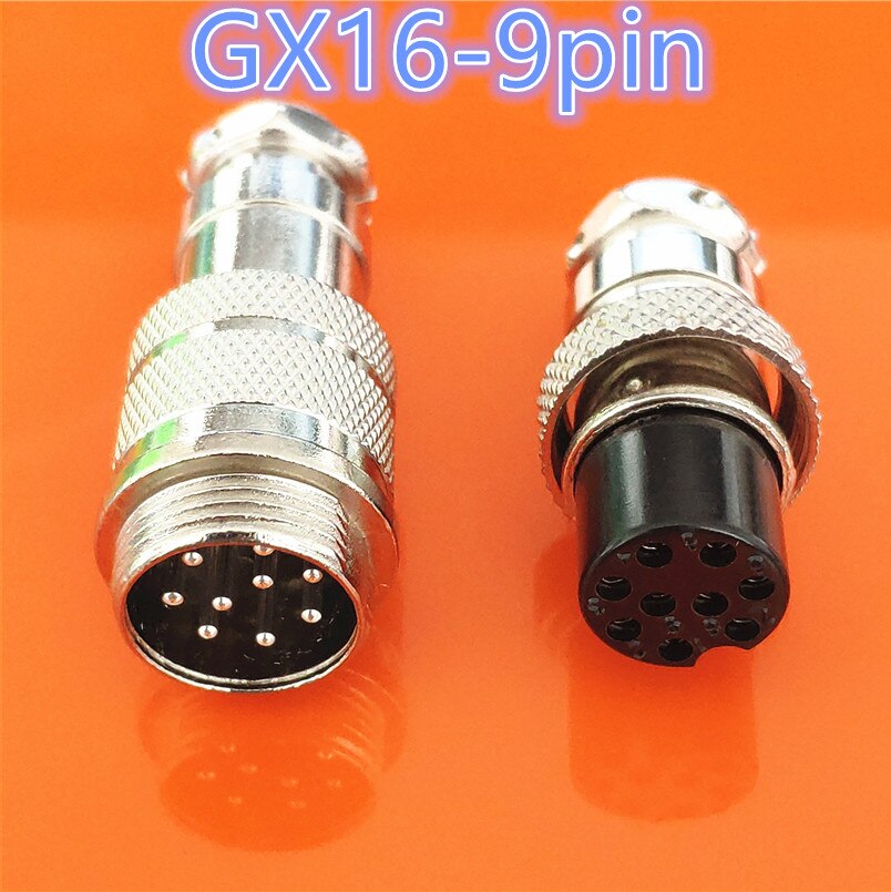 1set GX16 Butting Docking Male & Female 16mm Circular Aviation Socket Plug 2/3/4/5/6/7/8/9/10 Pin Wire Panel Connectors: GX16 9pin