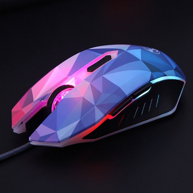 Diamond Edition Gaming Mouse Wired Mouse Gamer Optical Backlight Mouse for Computer Laptop: Default Title